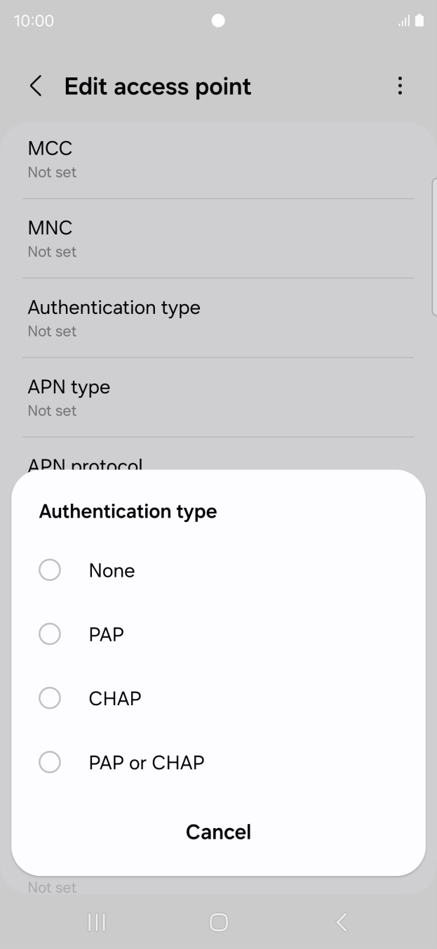 Press None. Press None.