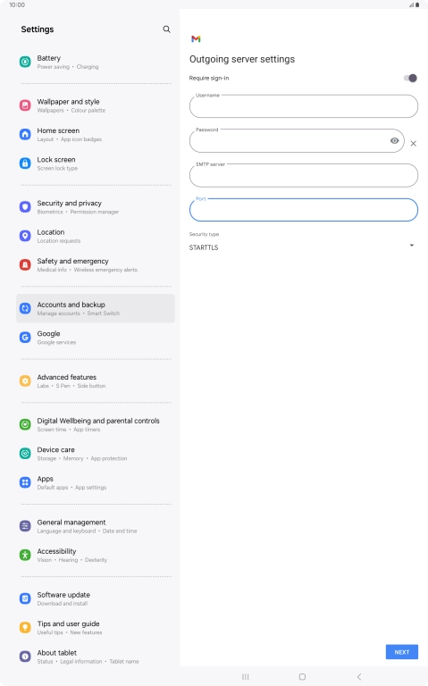 Press the drop down list below Press the drop down list below