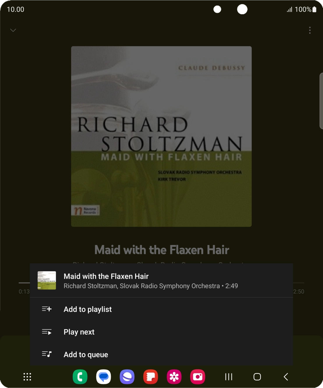 Press Add to playlist.