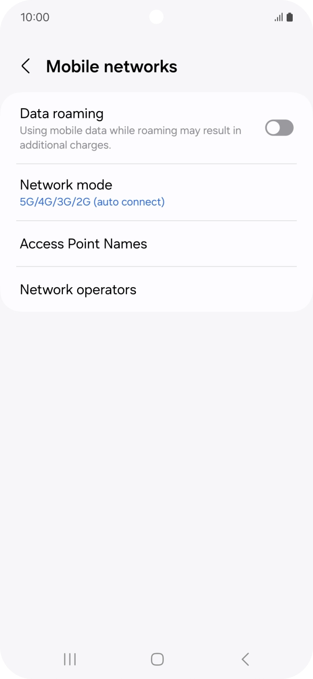 Press Access Point Names.