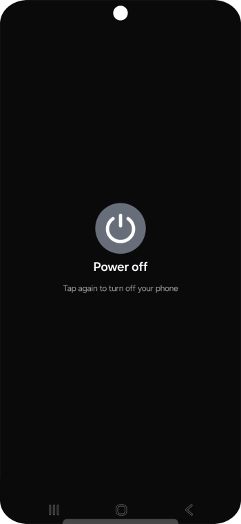 Press Power off.