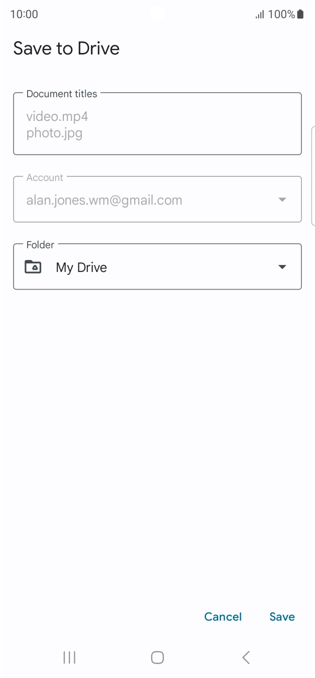 Press the field below 