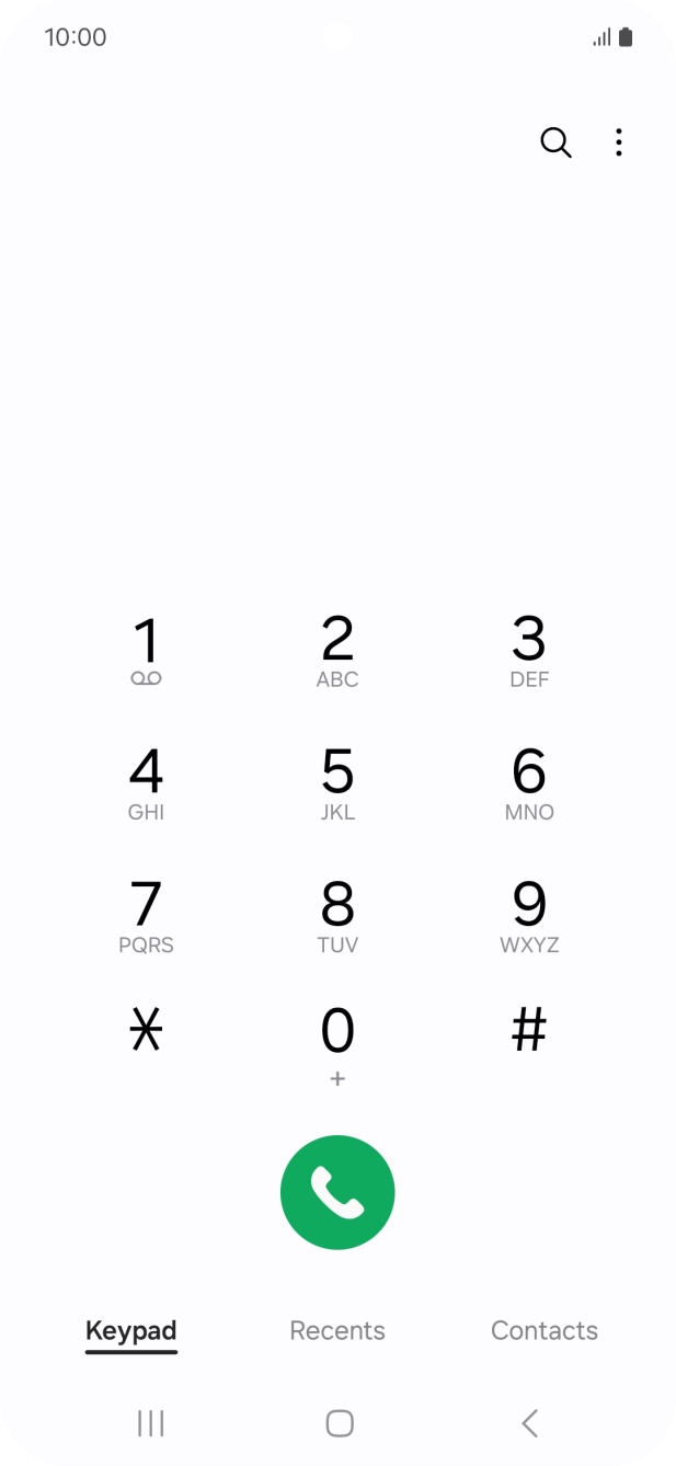 Press the menu icon.