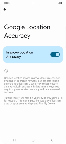 If you press the indicator next to 