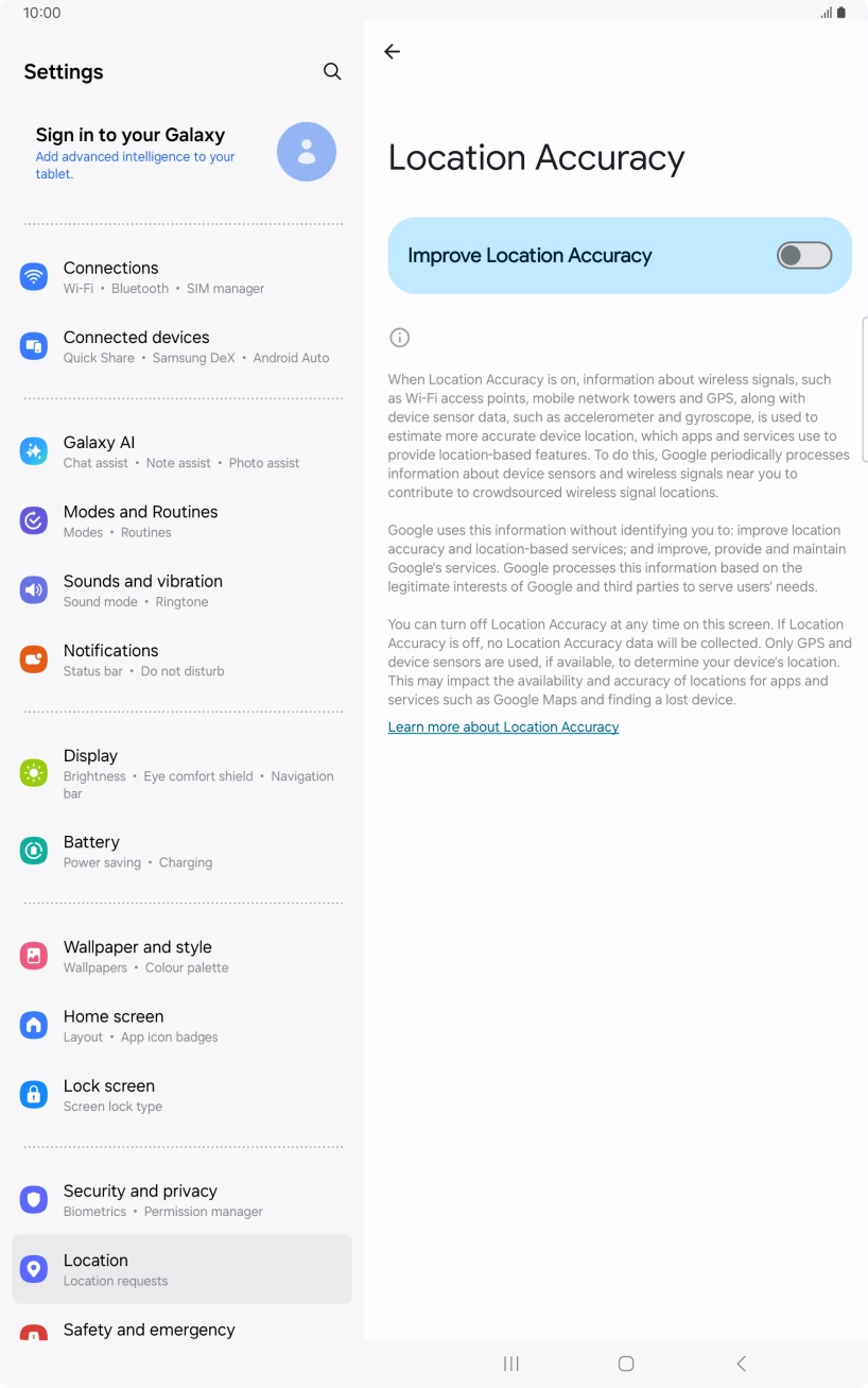 If you press the indicator next to 