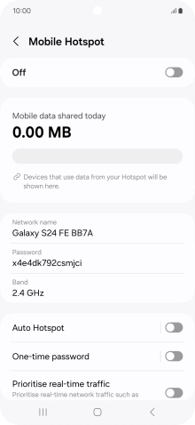 Press Network name.