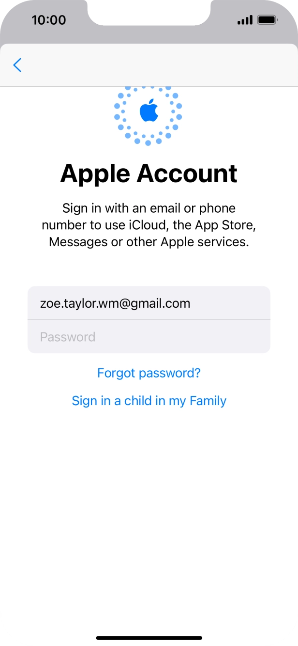 Press Password and key in the password for your Apple ID. Press Password and key in the password for your Apple ID.