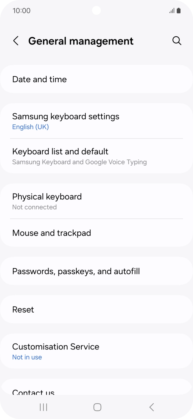 Press Date and time.