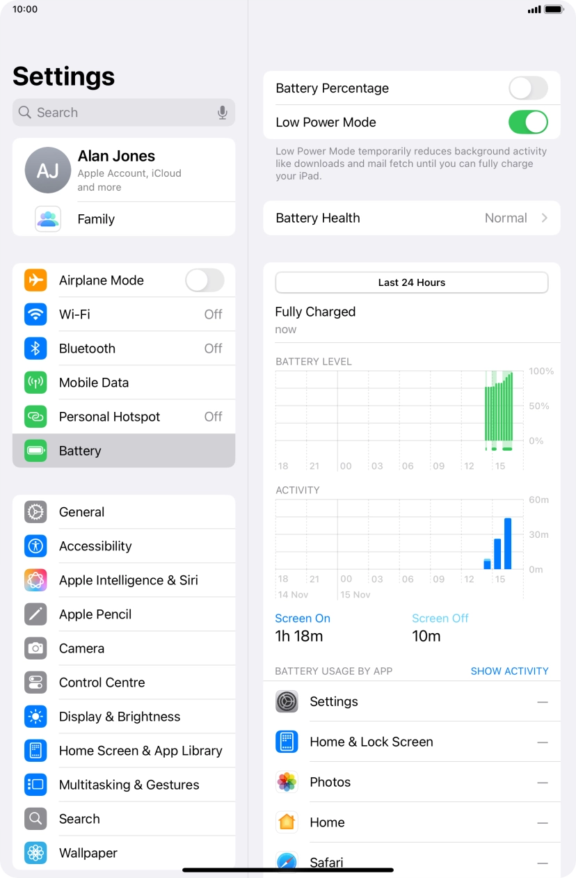 Slide your finger upwards starting from the bottom of the screen to return to the home screen.