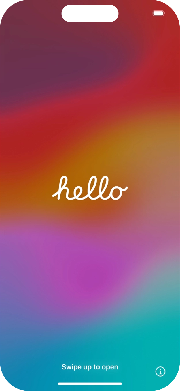 Slide your finger upwards starting from the bottom of the screen. Slide your finger upwards starting from the bottom of the screen.