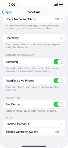 Press Blocked Contacts.