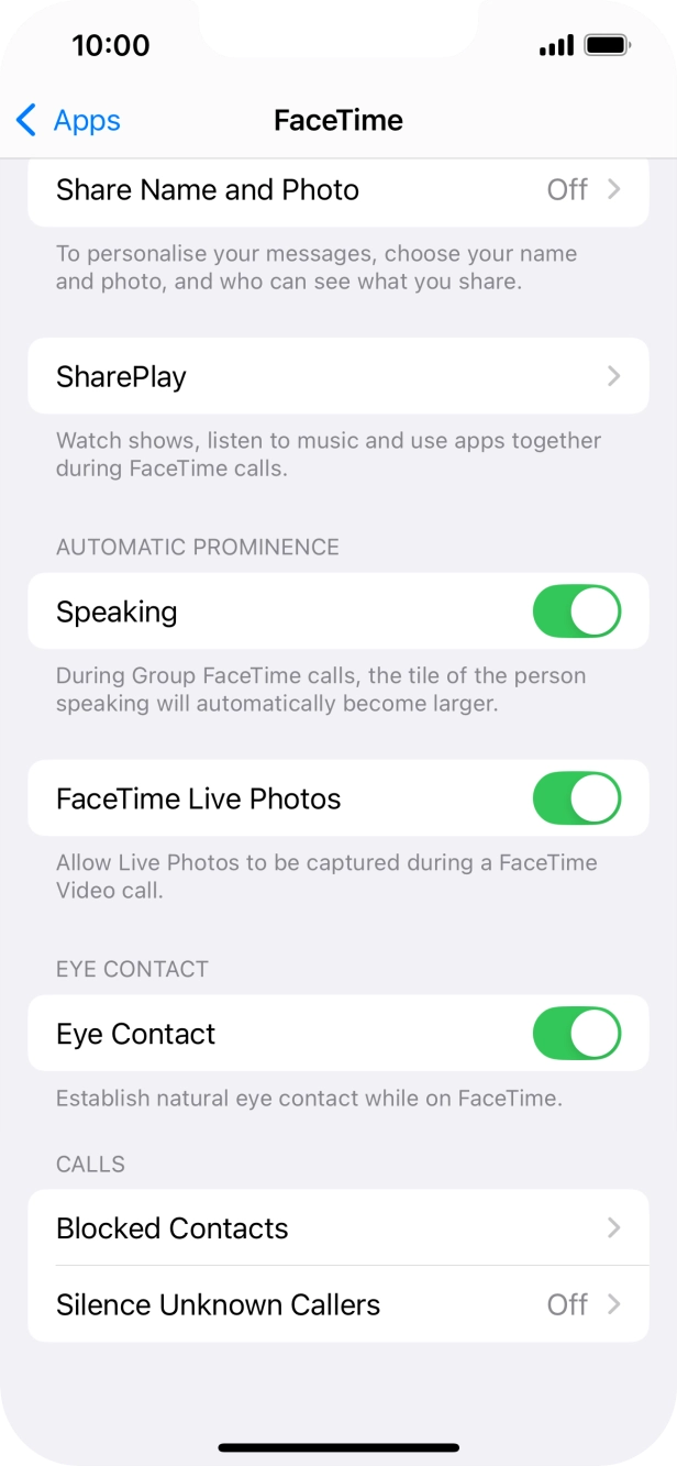 Press Blocked Contacts. Press Blocked Contacts.