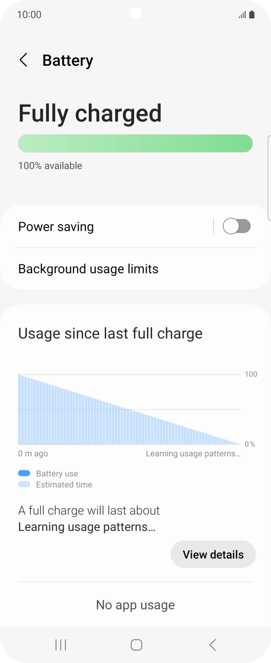 Press Power saving. Press Power saving.