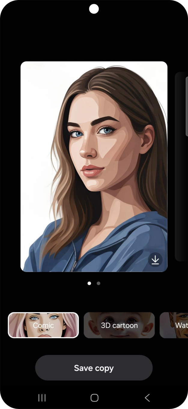 Press Save copy to save the generated photo suggestion.
