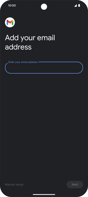 Press the field below 