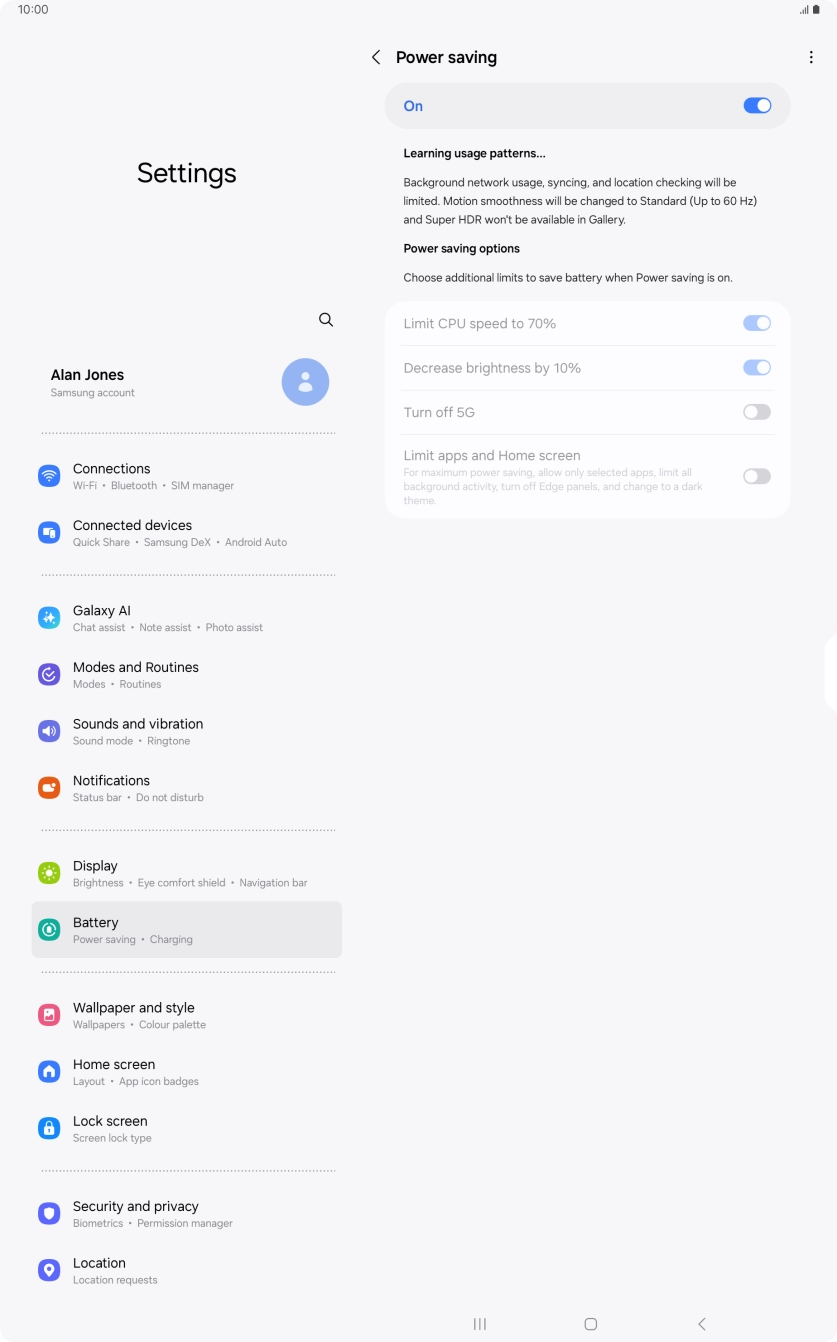 Press the Home key to return to the home screen.