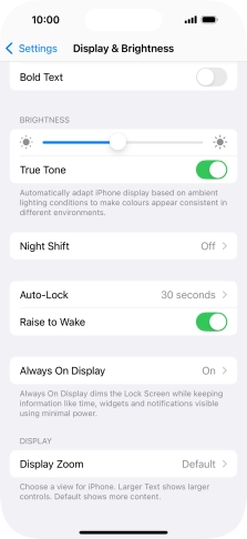 Press Always On Display.