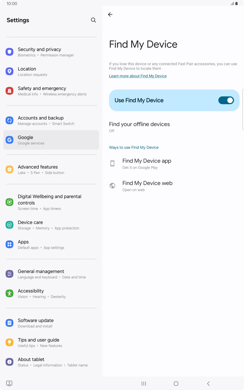 Press the Home key to return to the home screen. Press the Home key to return to the home screen.