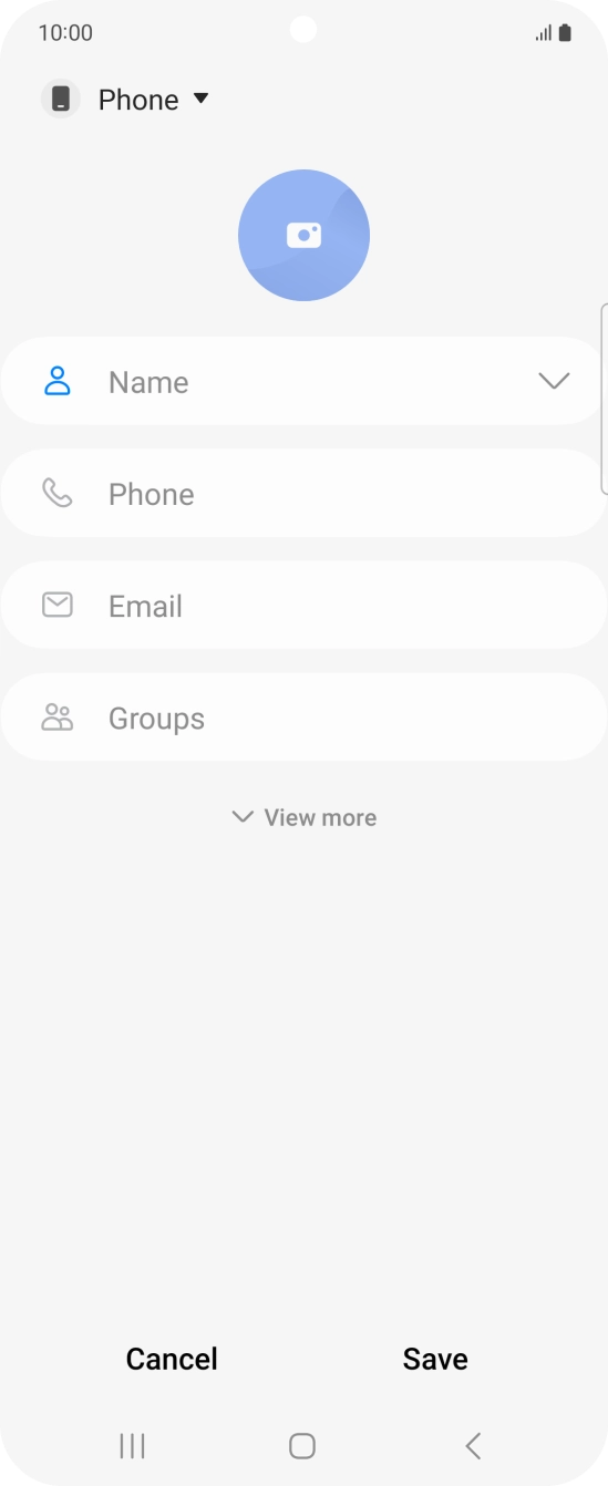Press the address book drop down list.