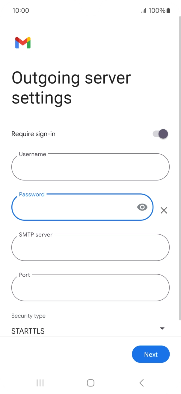 Press the field below 