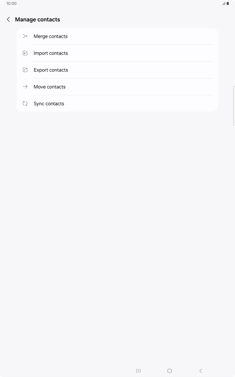 Press Import contacts. Press Import contacts.