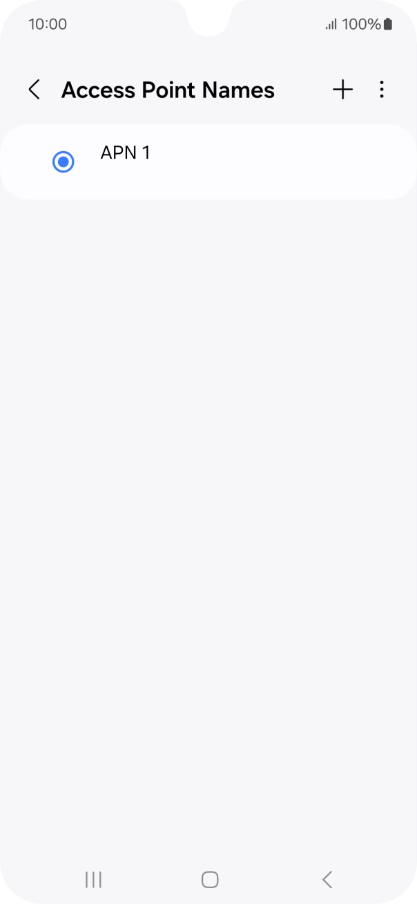 Press the new data connection icon. Press the new data connection icon.