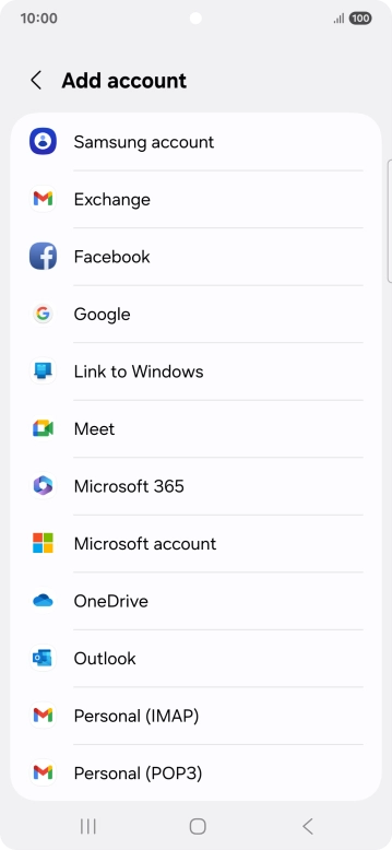 Press Google.