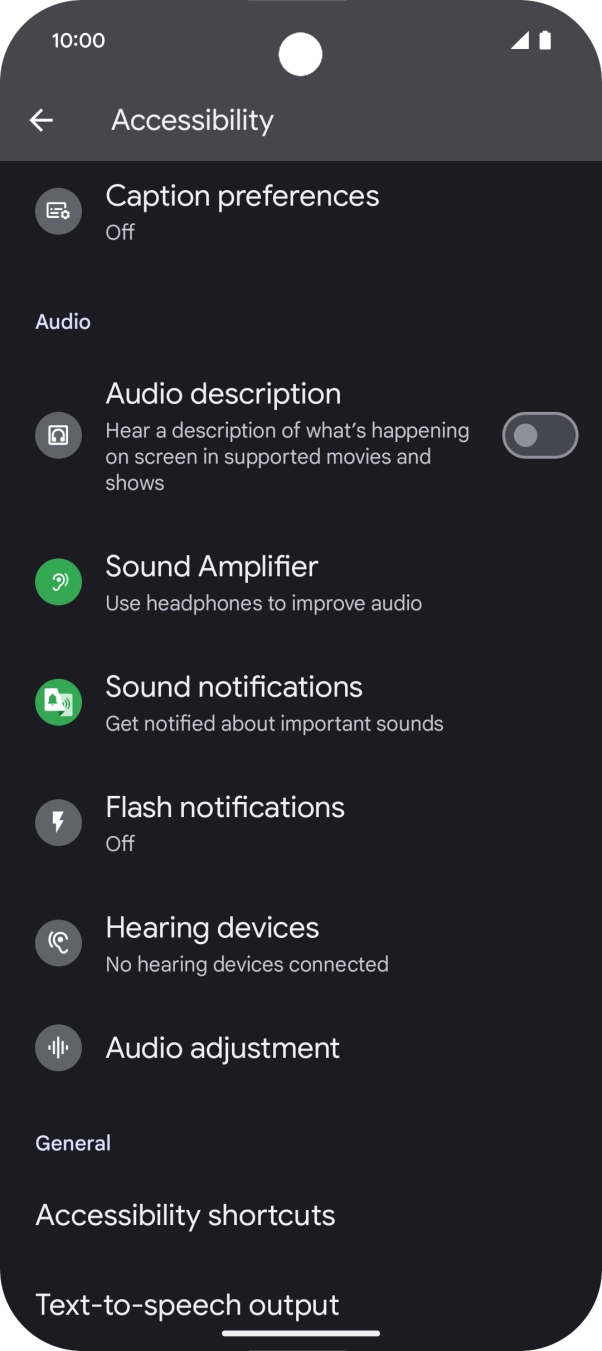 Press the required category below 