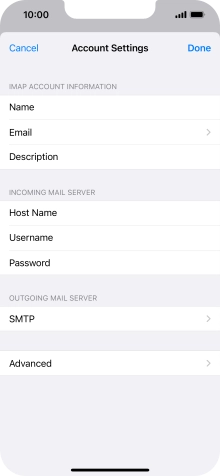 Press SMTP.
