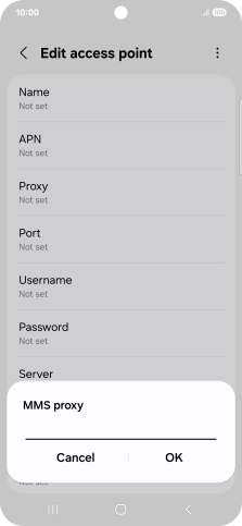 Key in 10.1.1.180 and press OK.