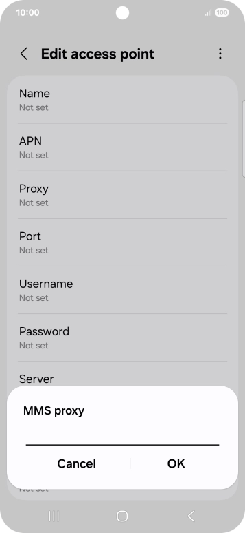 Key in 10.1.1.180 and press OK.
