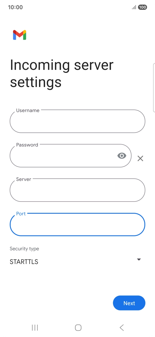 Press the drop down list below 