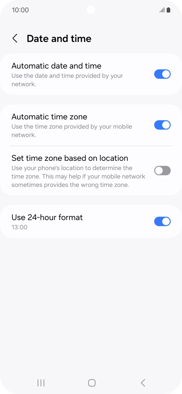 Press the Home key to return to the home screen.