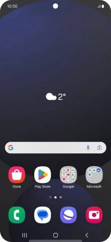 Slide two fingers downwards starting from the top of the screen.