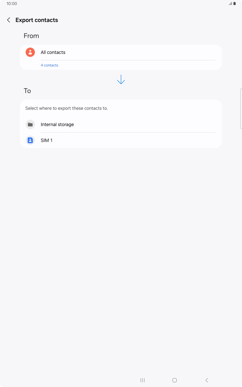 Press the name of your SIM. Press the name of your SIM.