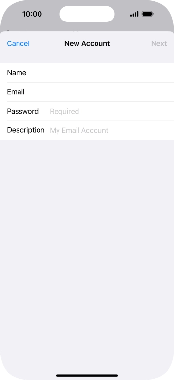 Press Password and key in the password for your Telstra email account. Press Password and key in the password for your Telstra email account.