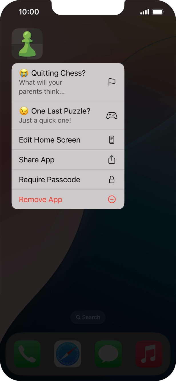 Press Require Passcode.