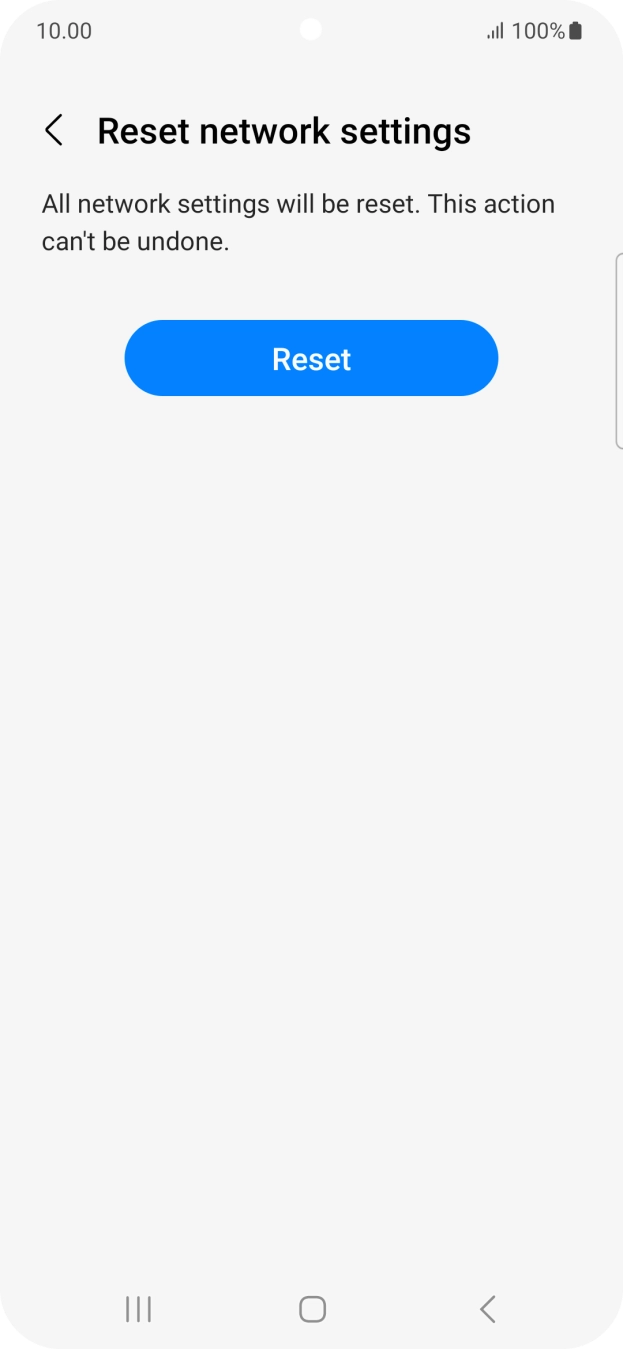 Press Reset. Press Reset.