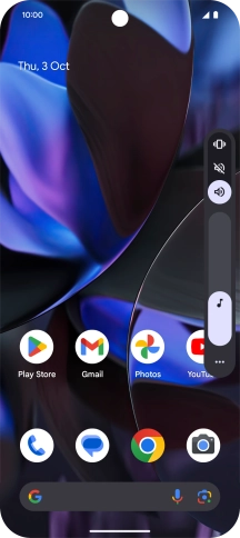 Press the silent mode icon to turn on the function.