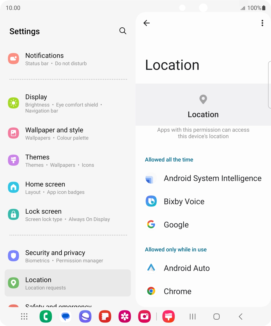 Press the required app. Press the required app.