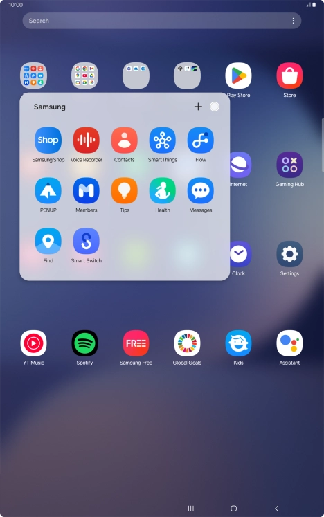 Open a supported app, e.g. Messages.