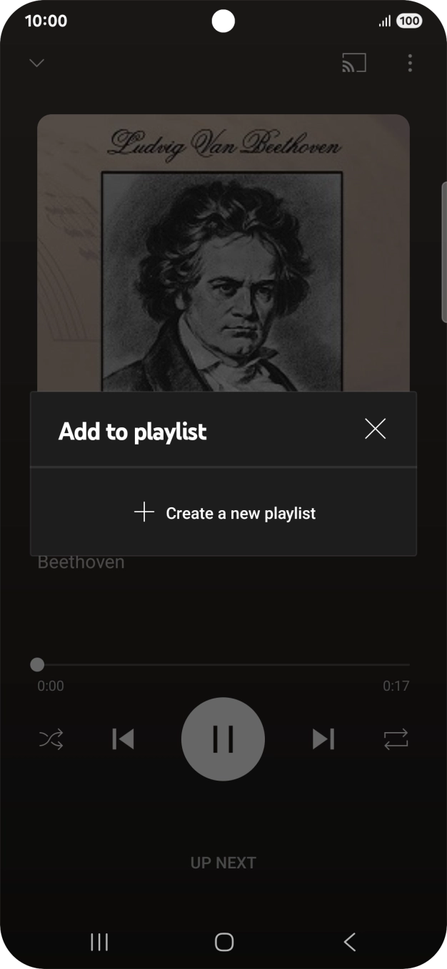 Press Create a new playlist.