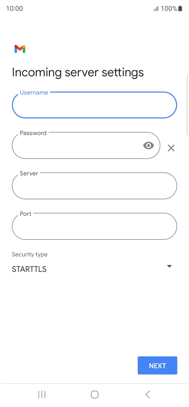 Press the field below 