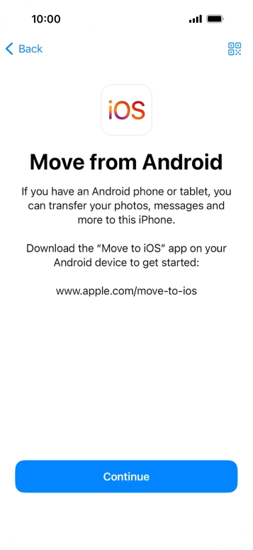 To transfer content to your phone, you need to install the app 
