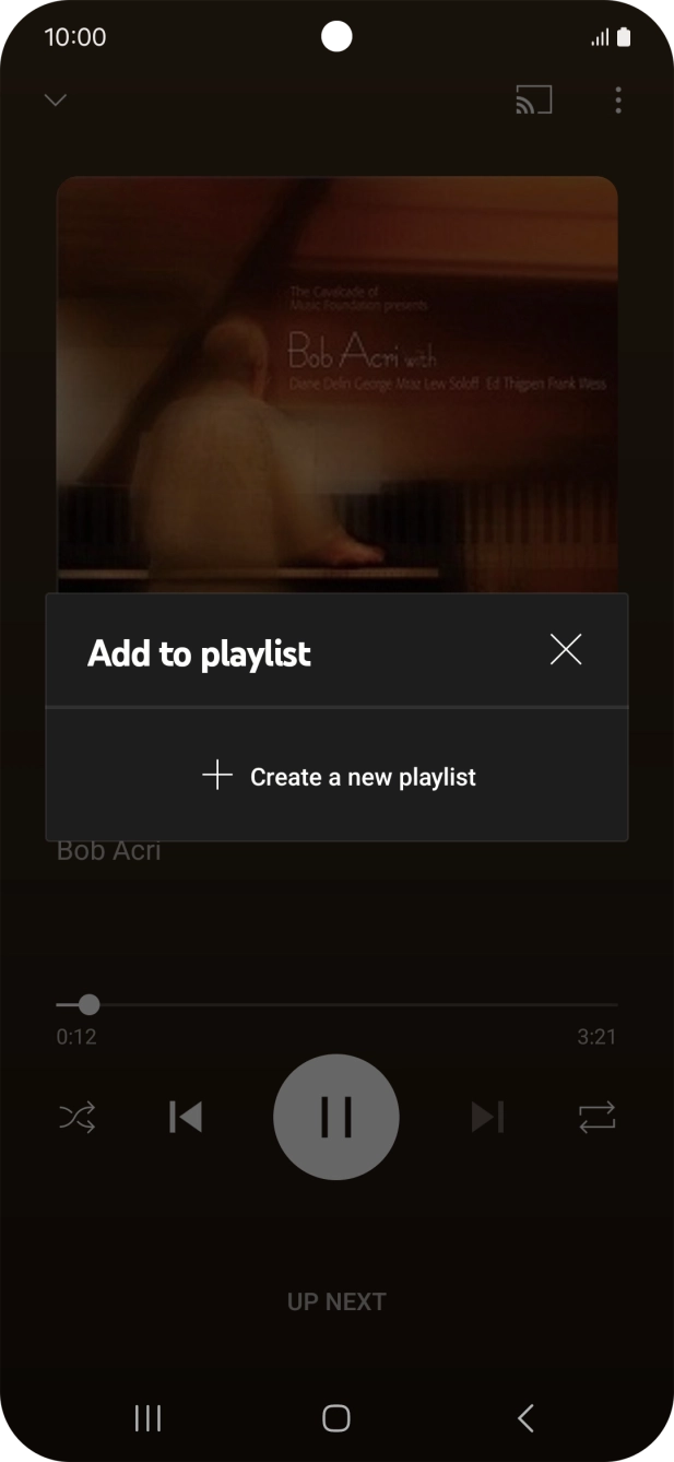 Press Create a new playlist.