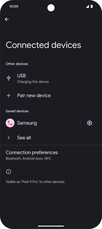 Slide your finger upwards starting from the bottom of the screen to return to the home screen.