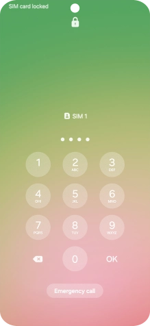 If you're asked to key in your PIN, do so and press OK.