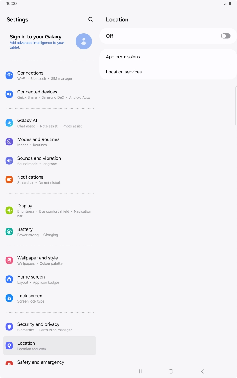 Press the indicator to turn the function on or off.