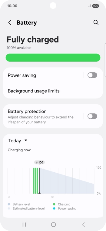 Press Power saving.