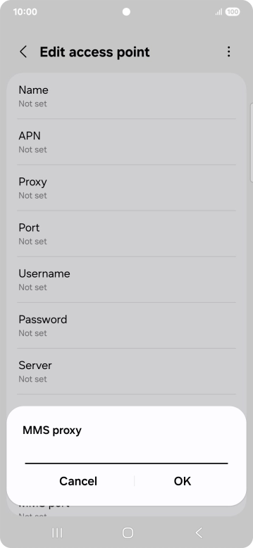 Key in 10.1.1.180 and press OK.